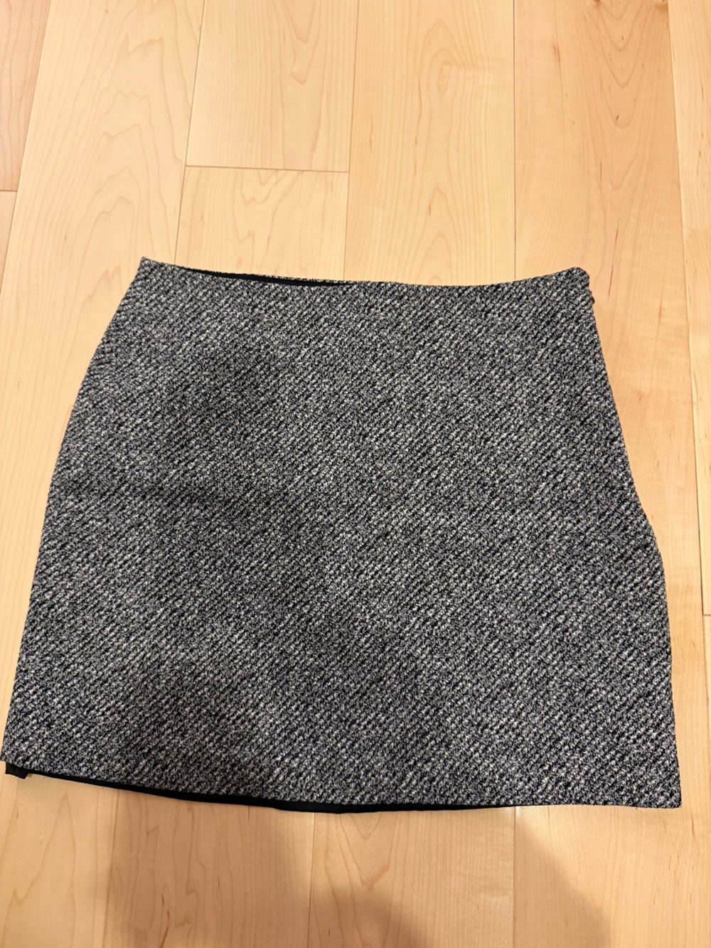 Theory Gray Tweed Mini Skirt